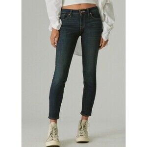 NWOT Lucky Brand Jeans Womens Size 6/28 Low-Rise Lolita Skinny Medium Dark Wash